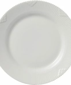 Royal Copenhagen Hvid Elements 19 Cm. Tallerken