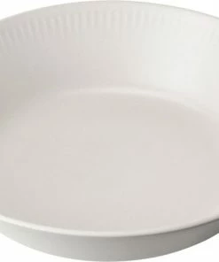 Knabstrup Keramik Knabstrup, Dyb Tallerken, Hvid, Ø14,5 Cm