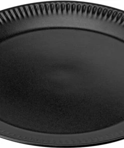 Knabstrup Keramik Knabstrup, Tallerken, Sort, Ø19 Cm