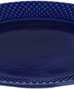 Lyngby Porcelæn Rhombe Color Frokosttallerken Ø23 Cm Mørk Blå