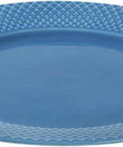 Lyngby Porcelæn Rhombe Color Middagstallerken Ø27 Cm Blå