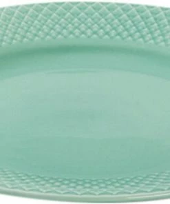 Lyngby Porcelæn Rhombe Color Frokosttallerken Ø21 Cm Aqua