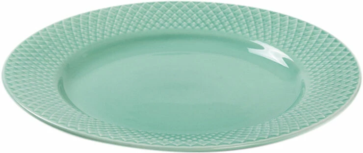 Lyngby Porcelæn Rhombe Color Frokosttallerken Ø21 Cm Aqua