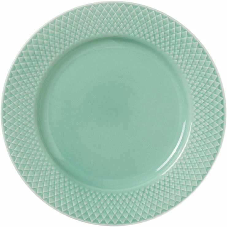 Lyngby Porcelæn Rhombe Color Frokosttallerken Ø21 Cm Aqua - Billede 2