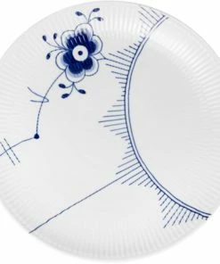 Royal Copenhagen Blå Mega Riflet 27 Cm. Coupe Tallerken