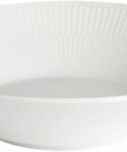 Royal Copenhagen Hvid Riflet 24 Cm. Dyb Tallerken