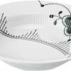 Royal Copenhagen Sort Mega Riflet 21 Cm. Dyb Tallerken