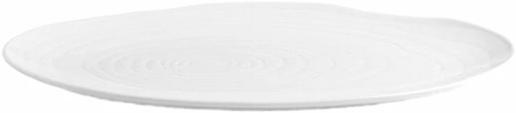 Pillivuyt Boulogne Tallerken Oval, Hvid L18cm