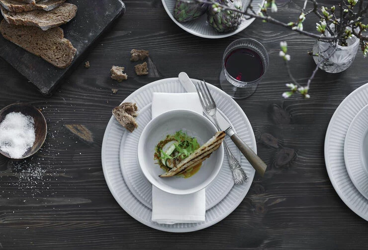 Pillivuyt Plissé Tallerken 22 Cm. - Billede 3