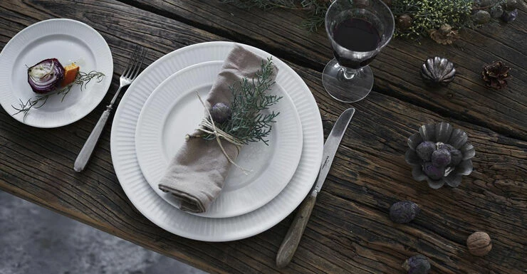 Pillivuyt Plissé Tallerken 22 Cm. - Billede 2