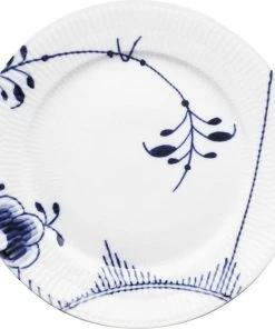 Royal Copenhagen Blå Mega Riflet 27 Cm. Tallerken