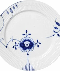 Royal Copenhagen Blå Mega Riflet 27 Cm. Tallerken