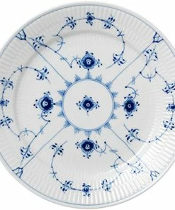 Royal Copenhagen Musselmalet Riflet 25 Cm. Tallerken