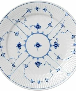 Royal Copenhagen Musselmalet Riflet 27 Cm. Tallerken