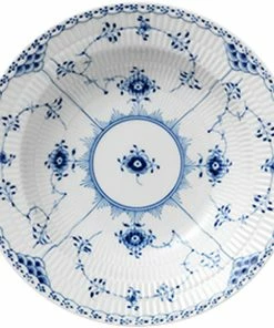 Royal Copenhagen Musselmalet Halvblonde 21 Cm. Tallerken