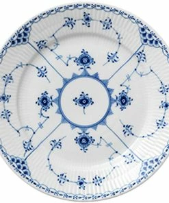 Royal Copenhagen Musselmalet Halvblonde 22 Cm. Tallerken