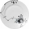 Royal Copenhagen Sort Mega Riflet 22 Cm. Tallerken