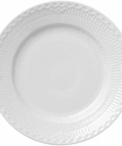 Royal Copenhagen Hvid Halvblonde 17 Cm. Tallerken