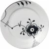 Royal Copenhagen Sort Mega Riflet 19 Cm. Tallerken