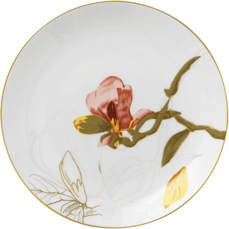 Royal Copenhagen Flora 22 Cm. Tallerken - Magnolia