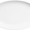 Royal Copenhagen Hvid Riflet 23 Cm. Asiette