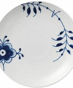 Royal Copenhagen Blå Mega Riflet 19 Cm. Coupe Tallerken