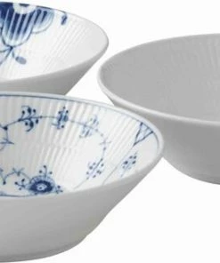 Royal Copenhagen History Mix 17 Cm. Dyb Tallerken 3 Stk.