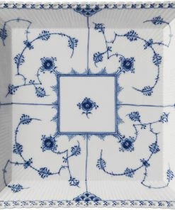 Royal Copenhagen Musselmalet Helblonde Firkantet Tallerken 21 Cm