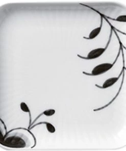 Royal Copenhagen Sort Mega Riflet 9 Cm Firkantet Asiet