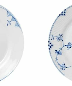 Royal Copenhagen Blå Elements 2-pak Tallerkner 22 Cm