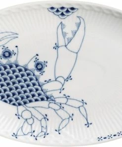 Royal Copenhagen ROYAL CREATURES OVAL TALLERKEN KRABBE, 23 CM