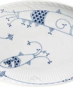 Royal Copenhagen ROYAL CREATURES OVAL TALLERKEN SILD, 23 CM
