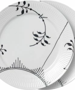 Royal Copenhagen Sort Mega Riflet 27 Cm 2-pak Deko 2