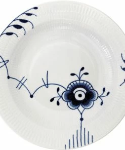 Royal Copenhagen Blå Mega Riflet Dyb Tallerken 27 Cm