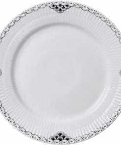 Royal Copenhagen Sort Riflet Blonde Tallerken 19 Cm