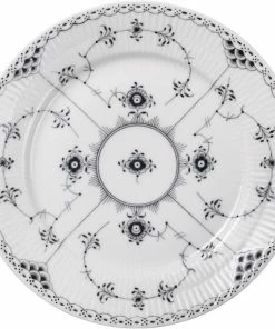 Royal Copenhagen Sort Musselmalet Halvblonde Tallerken 22 Cm