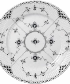 Royal Copenhagen Sort Musselmalet Halvblonde Tallerken 19 Cm