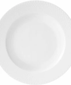 Lyngby Porcelæn Rhombe Dyb Tallerken 23 Cm.