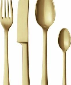 Georg Jensen COPENHAGEN, Mat Guld, 4 Stk. 11,12,17,33 Mat Guld