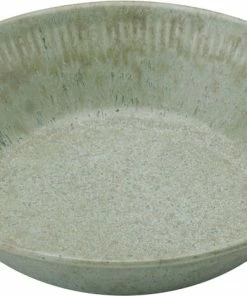 Knabstrup Keramik Knabstrup Dyb Tallerken, Olivengrøn, Ø14,5 Cm