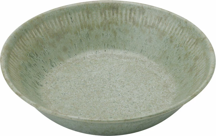 Knabstrup Keramik Knabstrup Dyb Tallerken, Olivengrøn, Ø14,5 Cm