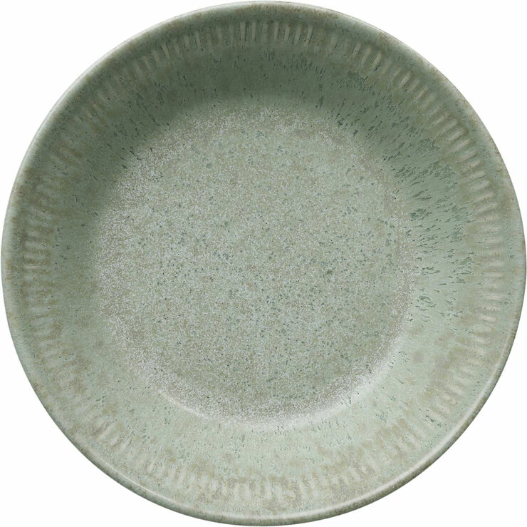 Knabstrup Keramik Knabstrup Dyb Tallerken, Olivengrøn, Ø14,5 Cm - Billede 2