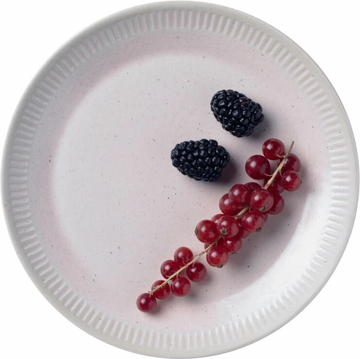 Knabstrup Keramik Knabstrup Colorit, Tallerken, Rosa, Ø19 Cm - Billede 3