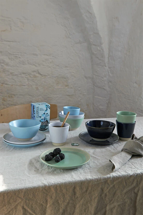 Knabstrup Keramik Knabstrup Colorit, Tallerken, Turkis, Ø19 Cm - Billede 4