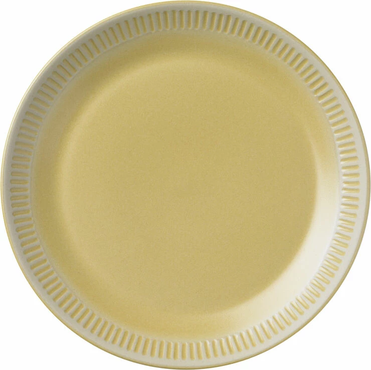 Knabstrup Keramik Knabstrup Colorit, Tallerken, Gul, Ø19 Cm - Billede 2