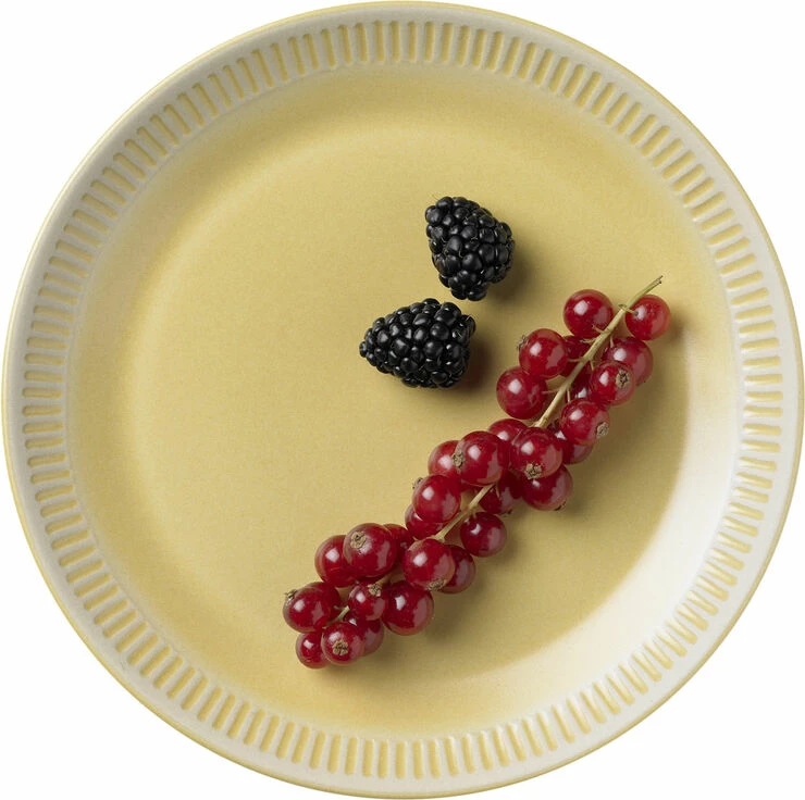 Knabstrup Keramik Knabstrup Colorit, Tallerken, Gul, Ø19 Cm - Billede 3