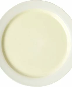Studio About PLATE, LARGE, 2 PCS, CLAY IVORY, GLAZE LIGHT YELLOW, 25015SI
