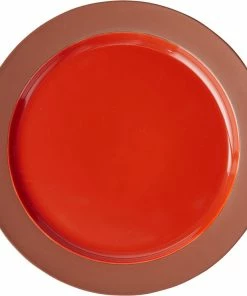 Studio About PLATE, LARGE, 2 PCS, CLAY TERRACOTTA, GLAZE RED, 25015TR