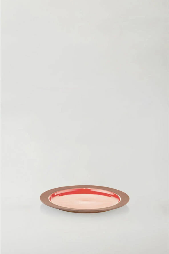 Studio About PLATE, LARGE, 2 PCS, CLAY TERRACOTTA, GLAZE RED, 25015TR - Billede 2
