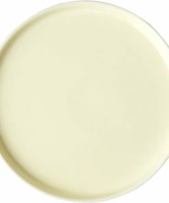 Studio About PLATE, MEDIUM, 2 PCS, CLAY IVORY, GLAZE LIGHT YELLOW, 18515I